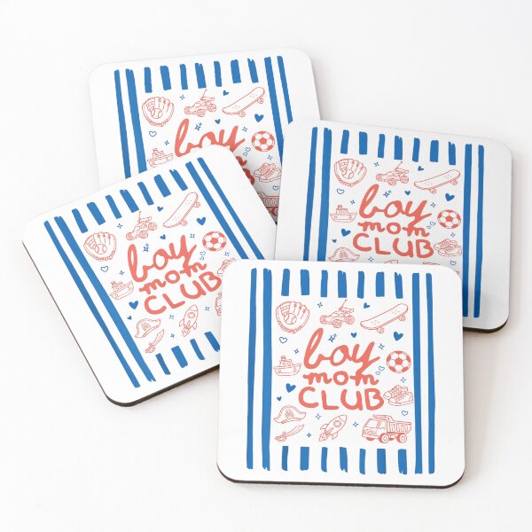 Item preview, Boy Mom Club Retro Stripes Funny Mom Life Mothers Day designed and sold by RileyAngelaShop.