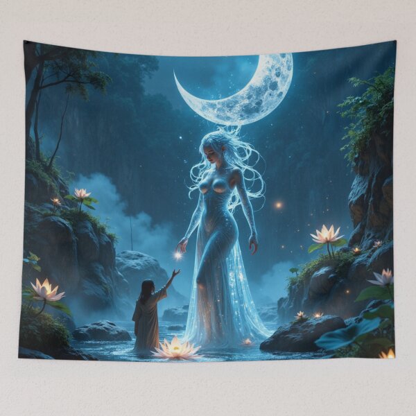 Item preview, Moonlit Oracle - Spirit of the Celestial Waters designed and sold by nhk999.