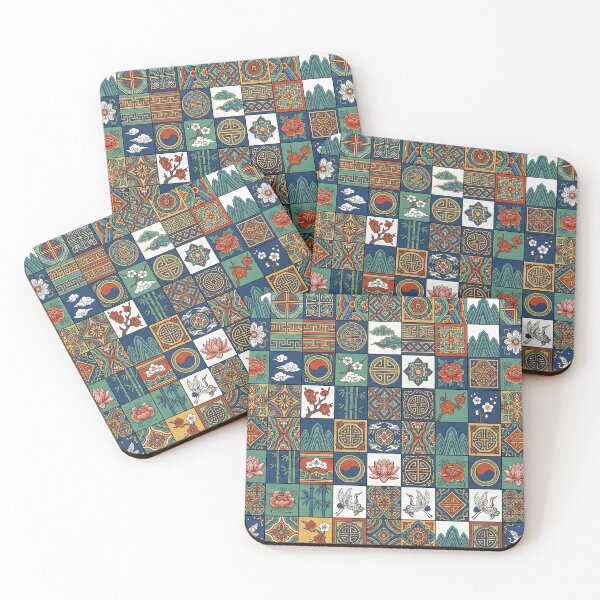 Item preview, Korean Dancheong Traditional Patchwork Pattern designed and sold by ellieknight911.