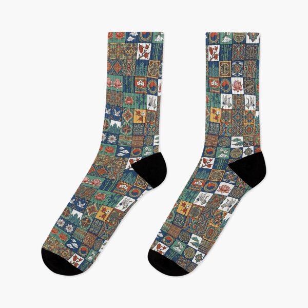 Item preview, Korean Dancheong Traditional Patchwork Pattern designed and sold by ellieknight911.