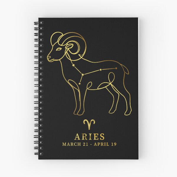 Artikelvorschau, Widder-Sternbild (Linienzeichnung) – Vintage-Sternzeichen „Gold“ entworfen und verkauft von Vikreta.
