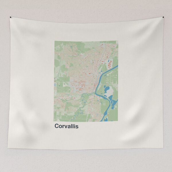 Item preview, Corvallis Minimalistic Map Art designed and sold by MapsNerd.