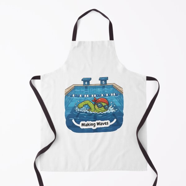 Item preview, Cute Frog Swimmer – Making Waves Swimming Gift designed and sold by Isliath.