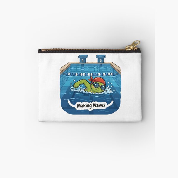 Item preview, Cute Frog Swimmer – Making Waves Swimming Gift designed and sold by Isliath.