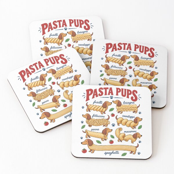 Item preview, Pasta Pups Funny Dachshund Italian Food Humor designed and sold by andre-hollow.