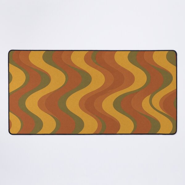 Item preview, Retro 70s Wavy Ribbon Earth Tones Pattern designed and sold by IntelliMindDesigns.