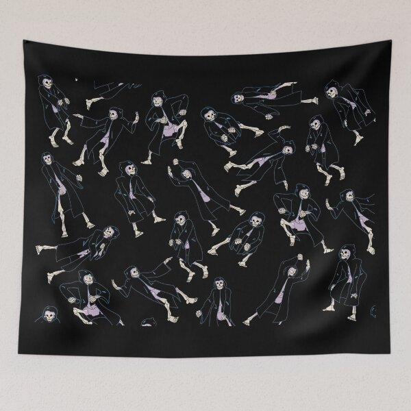 Item preview, Dancing Grimmies (Plain, on Black) designed and sold by Kolibrim-Ink550.