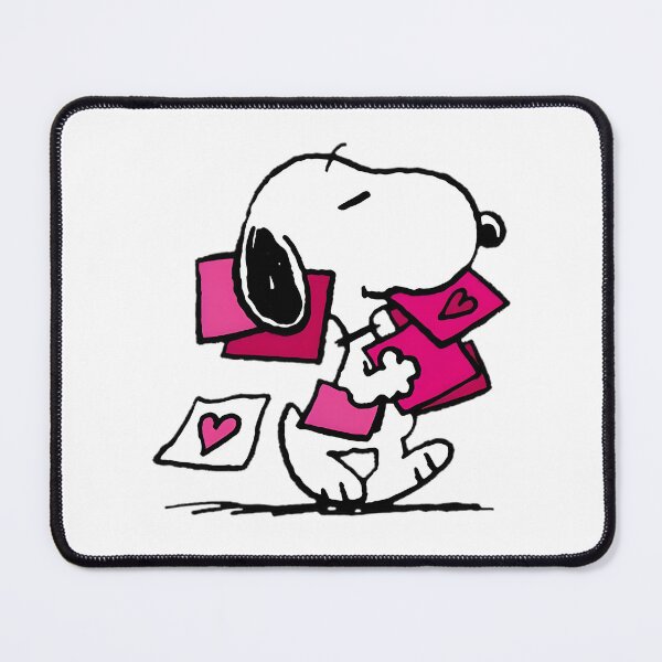 Item preview, Adorable Snoopy Holding Pink Love Letters Cute Romantic Cartoon Design designed and sold by Surface-arts.