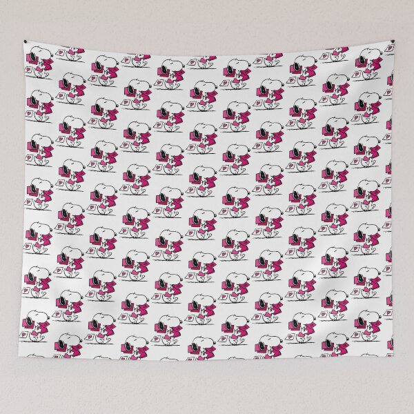 Item preview, Adorable Snoopy Holding Pink Love Letters Cute Romantic Cartoon Design designed and sold by Surface-arts.