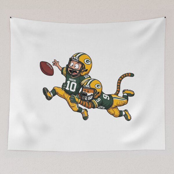 Item preview, Calvin And Hobbes  Green Bay Football Action Fan designed and sold by DamianRoy88.