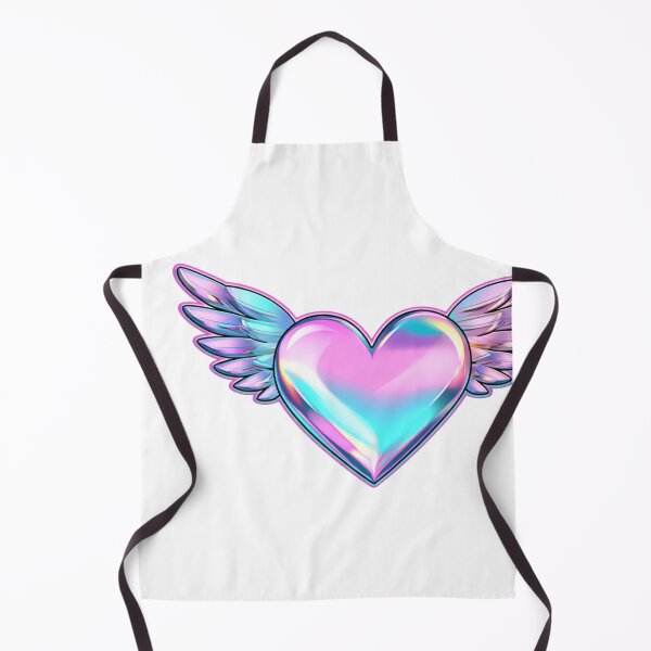 Item preview, Holographic Winged Heart Aesthetic Love designed and sold by NicolasGlowArt.