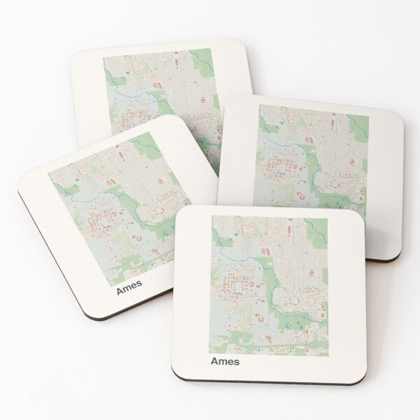 Item preview, Ames Minimalistic Map Art designed and sold by MapsNerd.