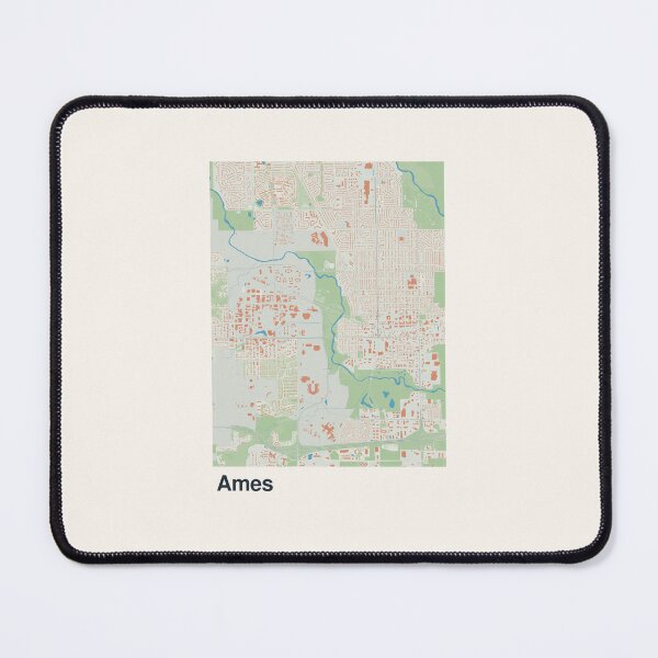 Item preview, Ames Minimalistic Map Art designed and sold by MapsNerd.