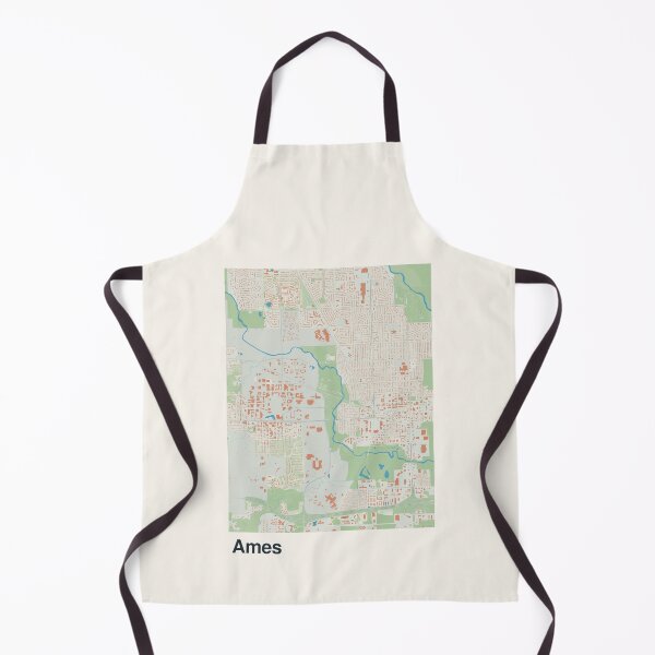 Item preview, Ames Minimalistic Map Art designed and sold by MapsNerd.