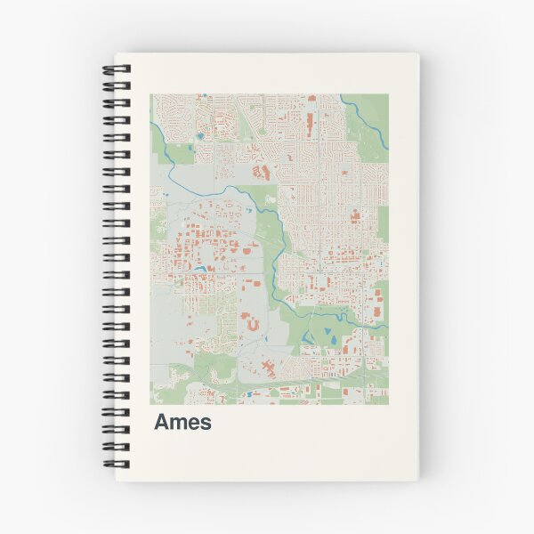 Item preview, Ames Minimalistic Map Art designed and sold by MapsNerd.