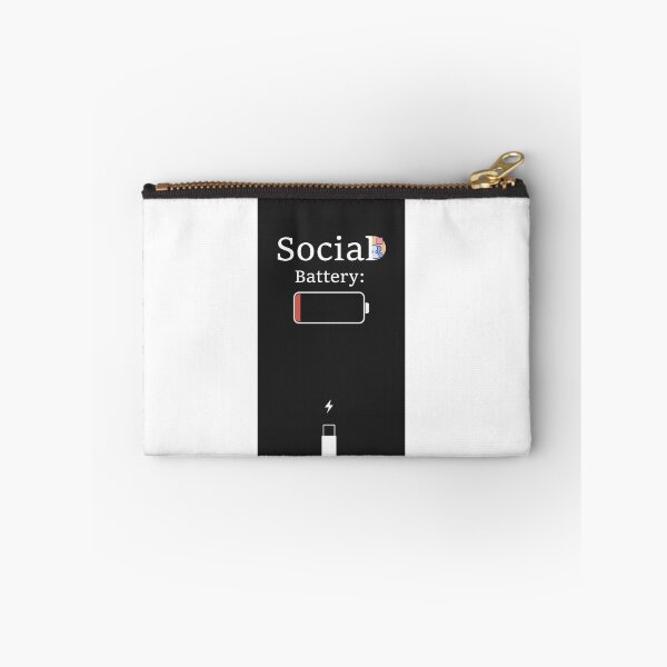 Item preview, Social Battery 1% Funny Introvert Quote | Socially Drained Humor designed and sold by Shadryx.