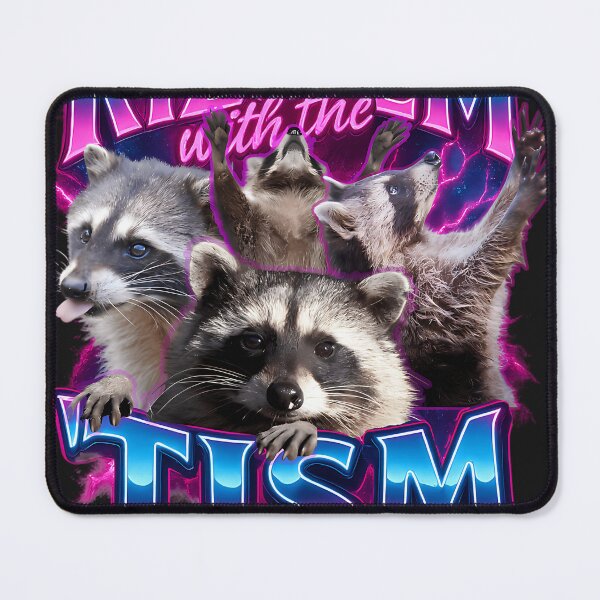 Item preview, Rizz Em With The Tism Funny Raccoon designed and sold by nopalism.