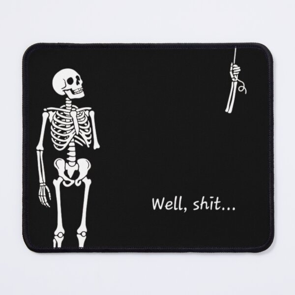 Item preview, Funny Skeleton Lost Arm Red Balloon designed and sold by nopalism.