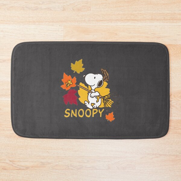 Item preview, Snoopy Raking Autumn Leaves Cute Fall Cartoon Illustration designed and sold by wallflower2war.