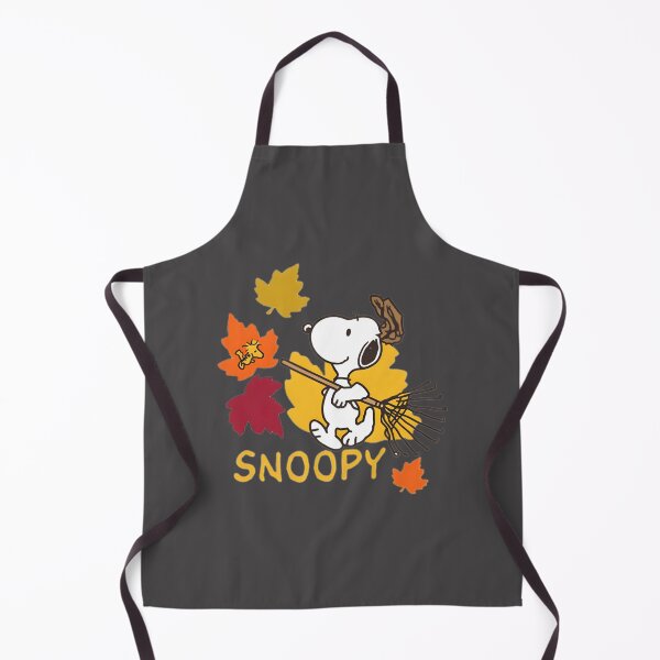 Item preview, Snoopy Raking Autumn Leaves Cute Fall Cartoon Illustration designed and sold by wallflower2war.