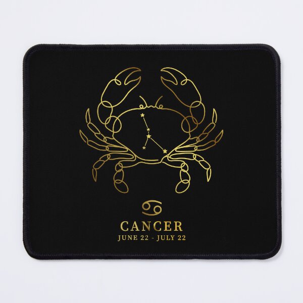 Item preview, Cancer Constellation Crab Line Art - Vintage "Gold" Zodiac Star Sign designed and sold by Vikreta.