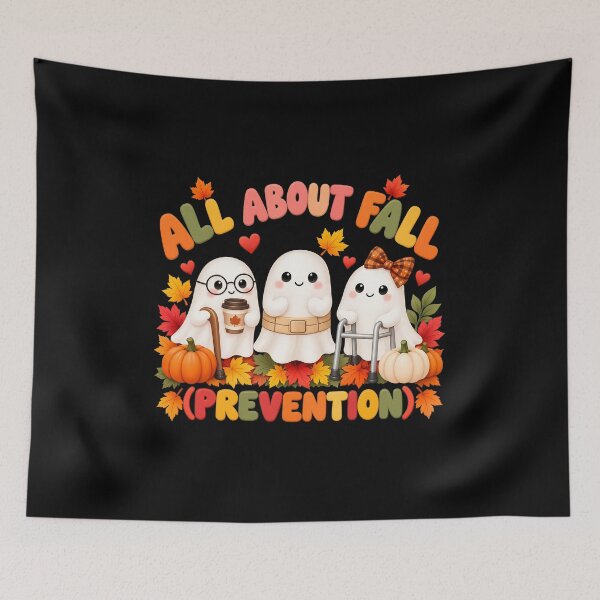Item preview, Cute Ghost Fall Prevention "All About Fall" designed and sold by Dmo3HarkoArt.