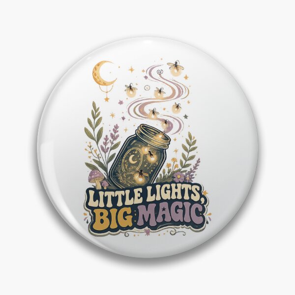 Item preview, Little Lights Big Magic Firefly Jar Celestial Cottagecore Night Art Design designed and sold by inkoutninja.
