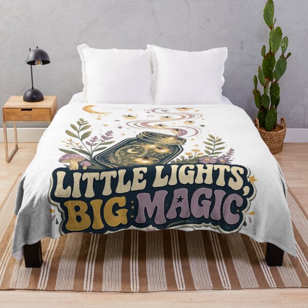 Item preview, Little Lights Big Magic Firefly Jar Celestial Cottagecore Night Art Design designed and sold by inkoutninja.