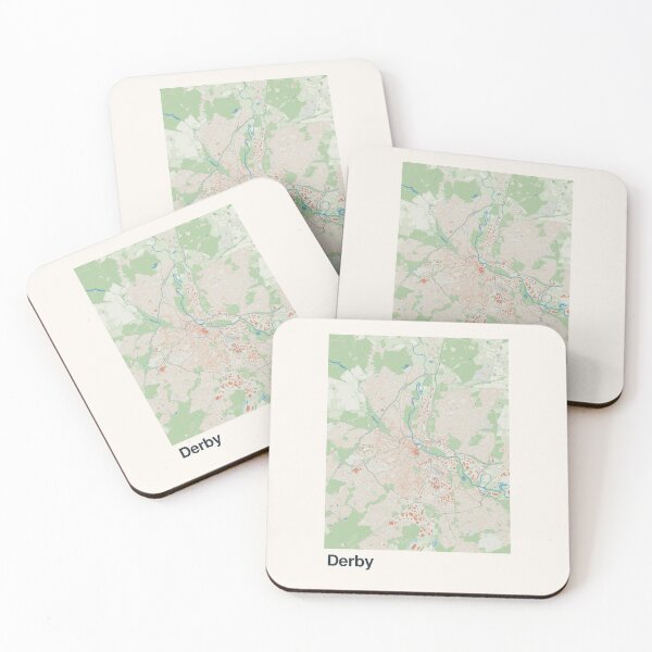 Item preview, Derby Minimalistic Map Art designed and sold by MapsNerd.