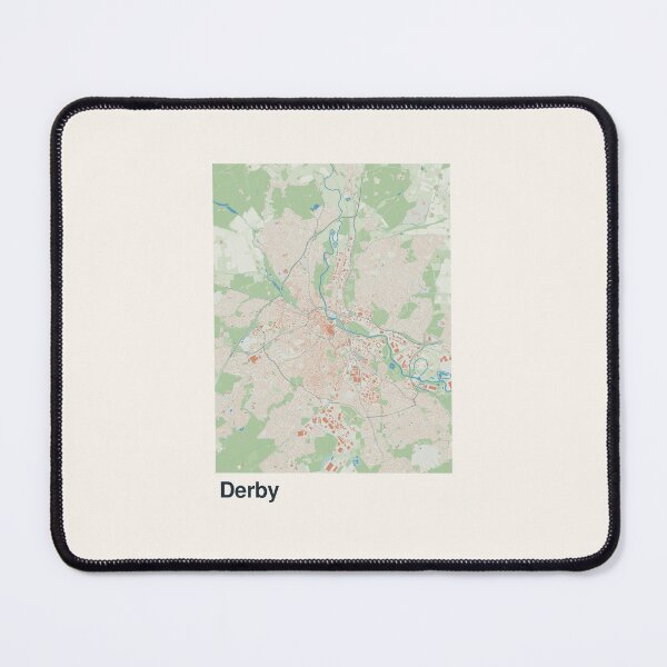 Item preview, Derby Minimalistic Map Art designed and sold by MapsNerd.