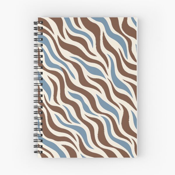 Item preview, Abstract Blue Brown Zebra Stripe Pattern designed and sold by Glottopia.
