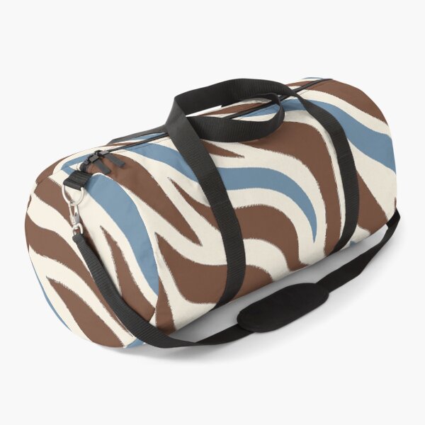 Item preview, Abstract Blue Brown Zebra Stripe Pattern designed and sold by Glottopia.