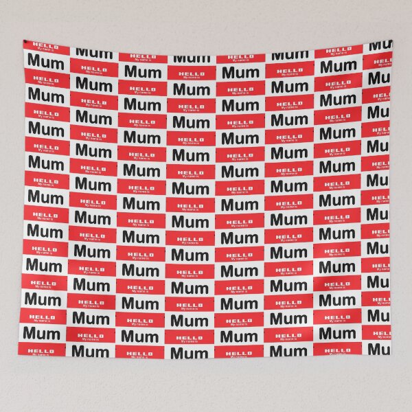 Item preview, Hello My Name Is Mum - Red Name Tag Design designed and sold by Vector-Artist.