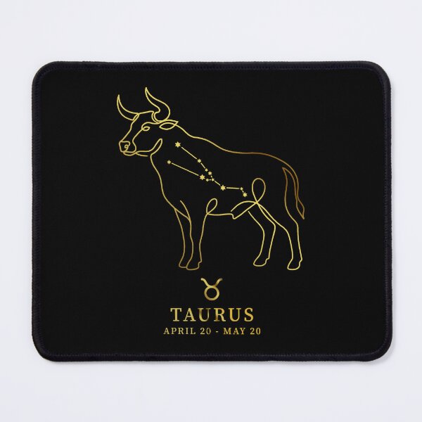 Item preview, Taurus Constellation Bull Line Art - Vintage "Gold" Zodiac Star Sign designed and sold by Vikreta.