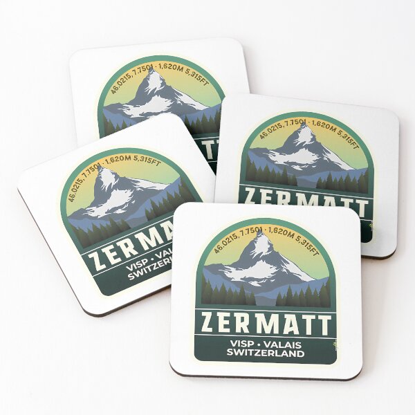 Item preview, Zermatt Ski Switzerland Skiing Alps Sticker T-Shirt 03 designed and sold by sailtonfg.