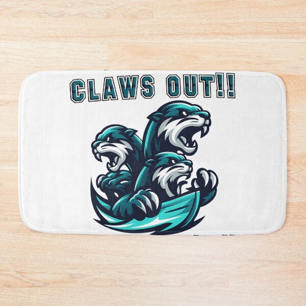 Item preview, Tails Up Claws Out Otter Football Mascot designed and sold by Richielocko.