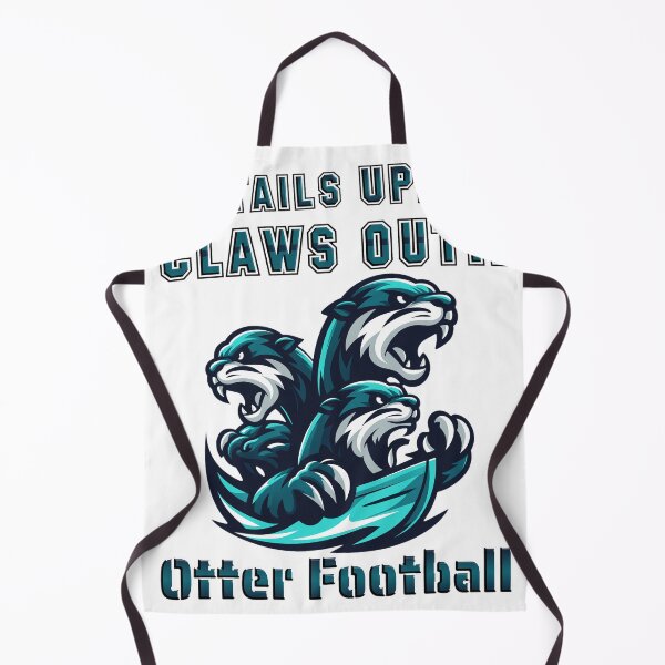 Item preview, Tails Up Claws Out Otter Football Mascot designed and sold by Richielocko.