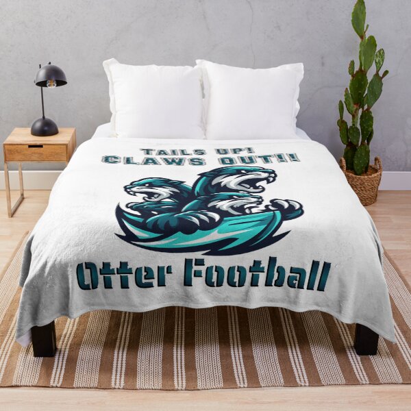 Item preview, Tails Up Claws Out Otter Football Mascot designed and sold by Richielocko.