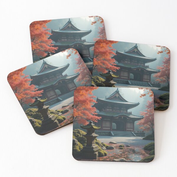 Item preview, Autumn Silence | Temple Among the Maples designed and sold by nhk999.