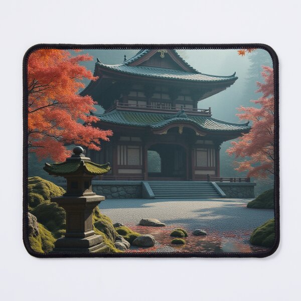 Item preview, Autumn Silence | Temple Among the Maples designed and sold by nhk999.