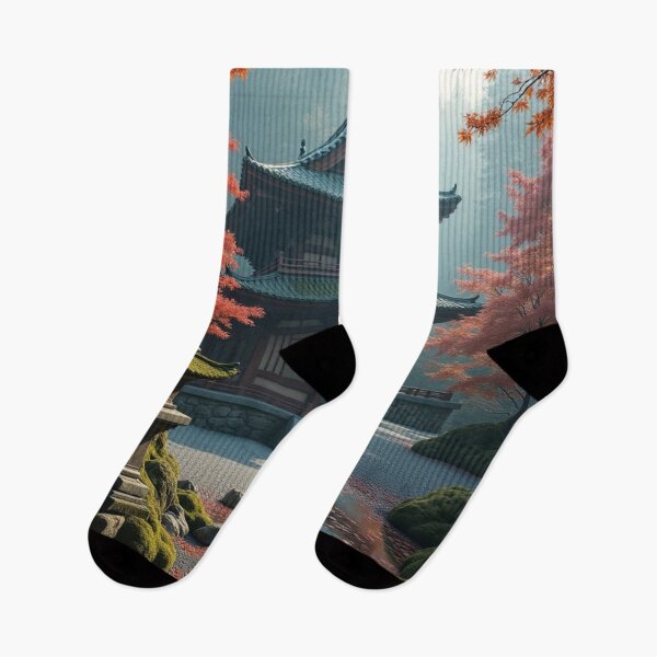 Item preview, Autumn Silence | Temple Among the Maples designed and sold by nhk999.