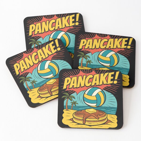 Item preview, Pancake Volleyball Beach Retro Comic Pop Art  designed and sold by Richielocko.