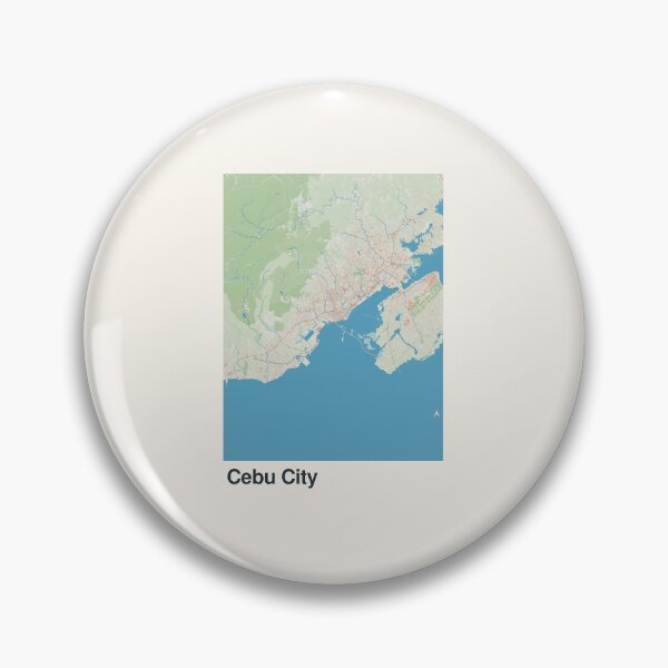 Item preview, Cebu City Minimalistic Map Art designed and sold by MapsNerd.