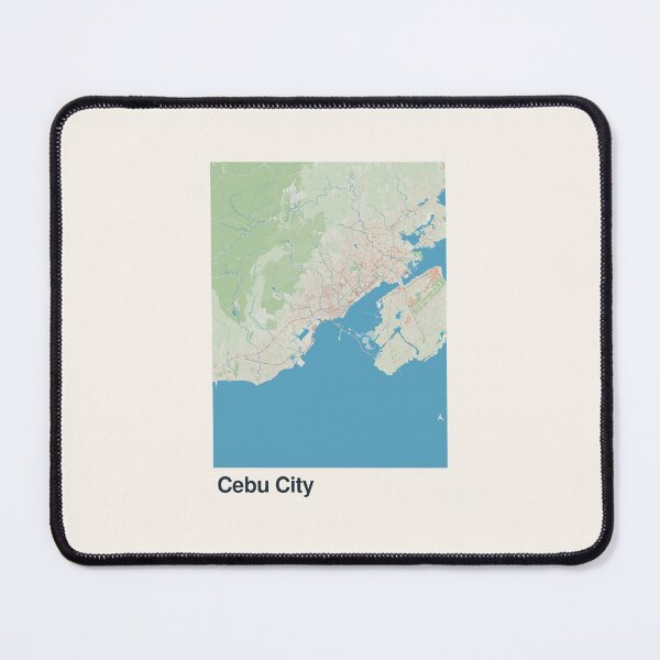 Item preview, Cebu City Minimalistic Map Art designed and sold by MapsNerd.