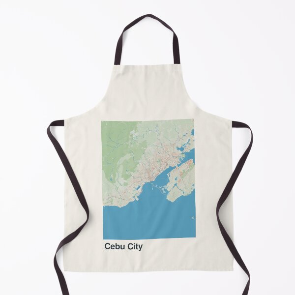 Item preview, Cebu City Minimalistic Map Art designed and sold by MapsNerd.