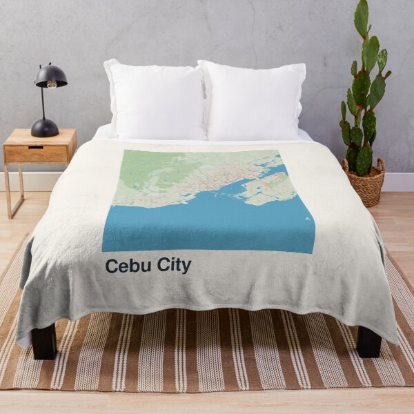 Artikelvorschau, Minimalistische Kartenkunst von Cebu City entworfen und verkauft von MapsNerd.