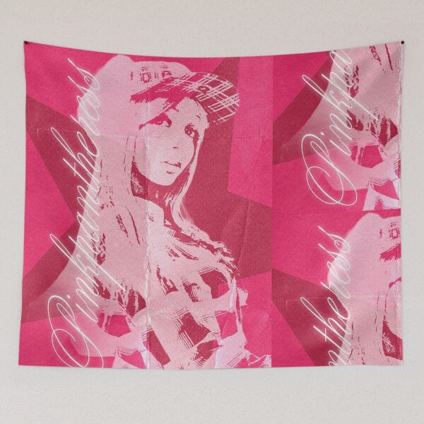 Item preview, PinkPantheress Pink Aesthetic Edit | Y2K Pop Star Vintage Poster designed and sold by lilacWhim.