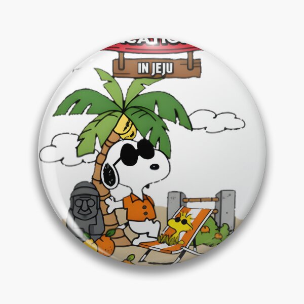 Item preview, Snoopy Enjoying a Relaxing Vacation in Jeju Island Tropical Paradise designed and sold by wallflower2war.