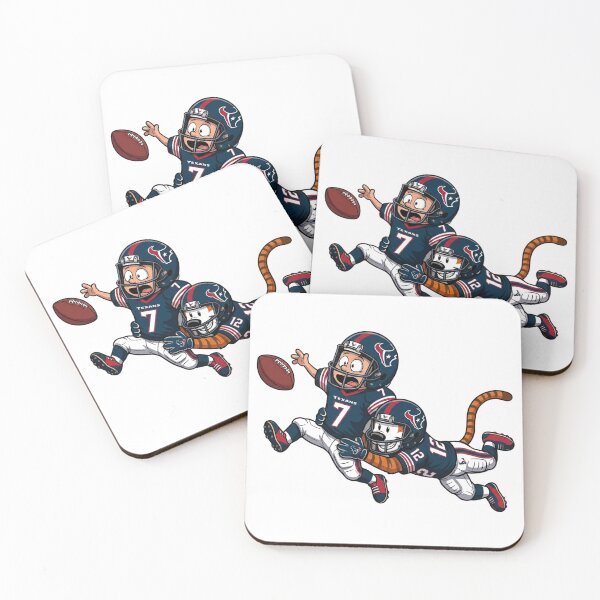 Item preview, Calvin And Hobbes Houston Texans Football Action Fan designed and sold by DamianRoy88.