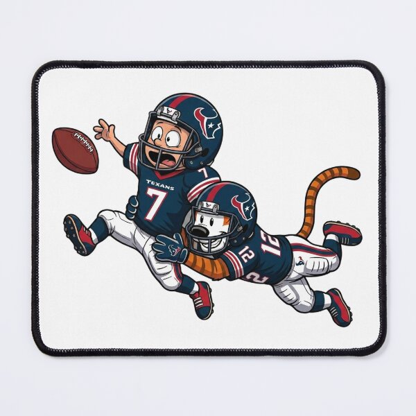 Item preview, Calvin And Hobbes Houston Texans Football Action Fan designed and sold by DamianRoy88.